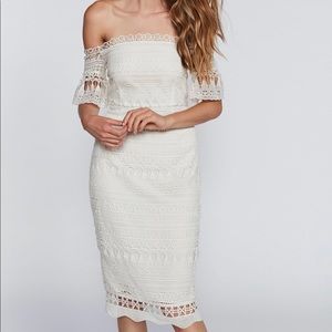 Sailor x Free People Off the Shoulder Midi Dress